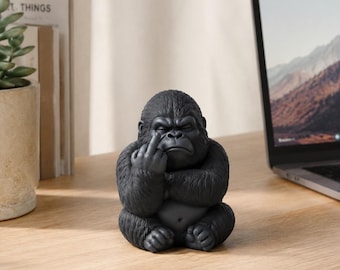 Animals with Attitude Desk Decor, Funny 3D Printed Animal Figurine, Sassy Office Gift, Adult Humor Desk Accessory, Rude Animal Ornament