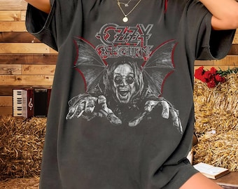Ozzy Osbourne Screaming Bat T-Shirt, Vintage Heavy Metal Graphic Tee, Gothic Rock Shirt, Comfort Colors 1717, Retro Band Inspired Unisex Tee