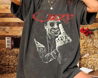 Ozzy Osbourne Shirt Comfort Colors 1717, Vintage Heavy Metal Graphic Tee, Retro Rock Band T-Shirt, Goth Shirt, Classic Metal Fan Tee