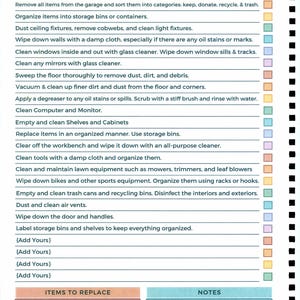 Physical ADHD Cleaning Planner, Printed Routine Checklist Book, Rainbow Dopamine Chore Tracker Gift bild 9