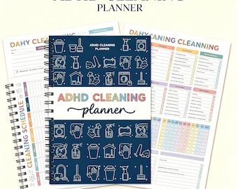 2026 ADHD Friendly Cleaning Schedule, Home Organizer Printable, Daily Weekly Tracker PDF