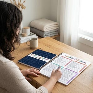 Physical ADHD Cleaning Planner, Printed Routine Checklist Book, Rainbow Dopamine Chore Tracker Gift bild 3