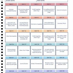 Physical ADHD Cleaning Planner, Printed Routine Checklist Book, Rainbow Dopamine Chore Tracker Gift bild 5