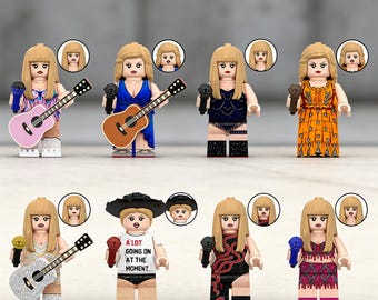 8PCS Taylor Swift The Eras Tour Minifigures Toys Action figures Building Toys