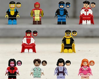 10 st Invincible Omni-Man minifigurer leksaker actionfigurer byggleksaker