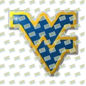 May include: A blue and gold graphic of the letter "W" with a repeating pattern of small cassette tapes. The tapes have a yellow label with the text "2-C Cookie Factory". The background is white.