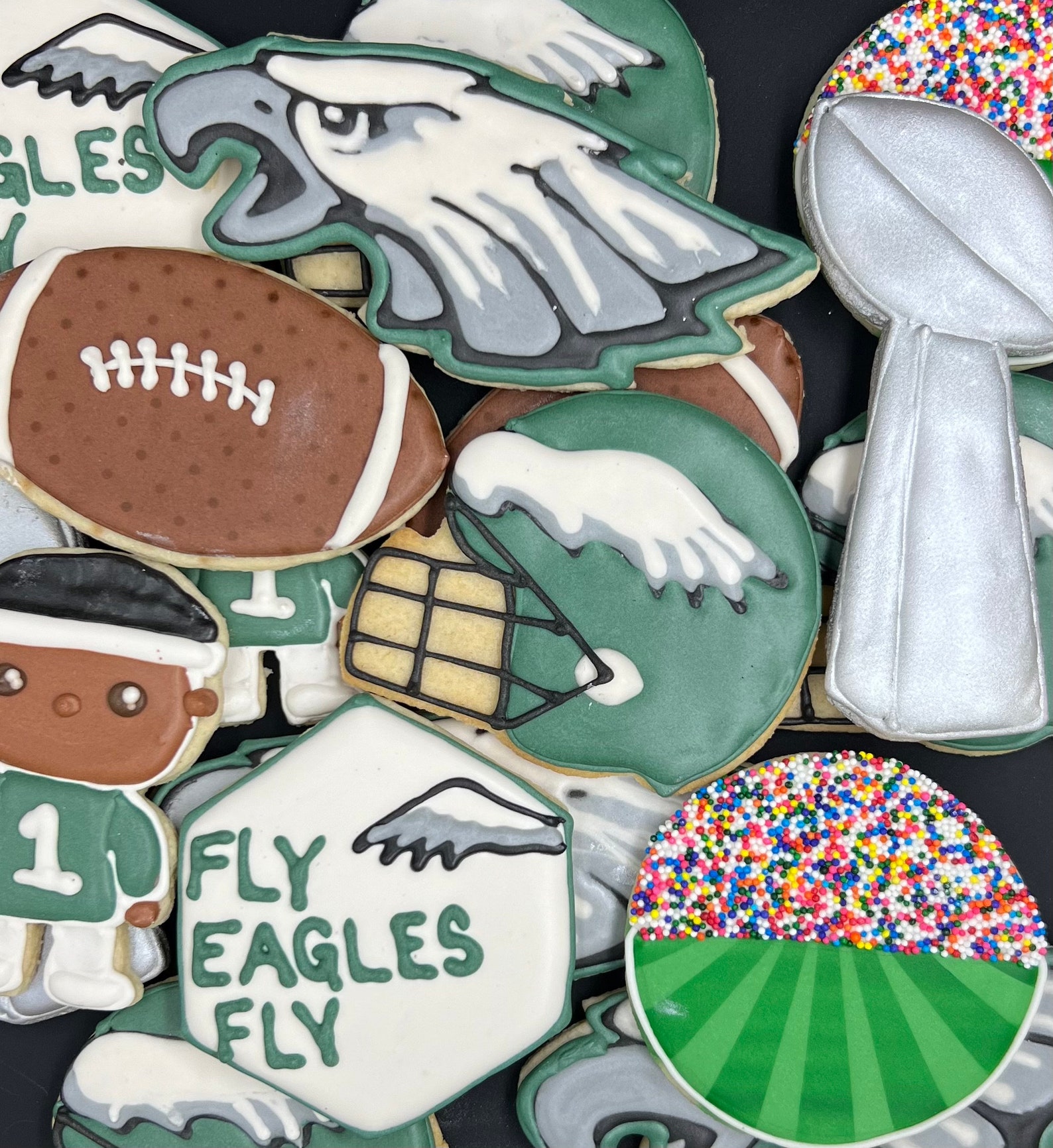 Philadelphia Eagles Cookies Etsy