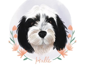 Custom Pet Portrait, 8x10 Inches, Pet Lovers, Cat portraits, Dog Portraits, Pet portrait, Pets in uniforms, Pets in Costume, Pets