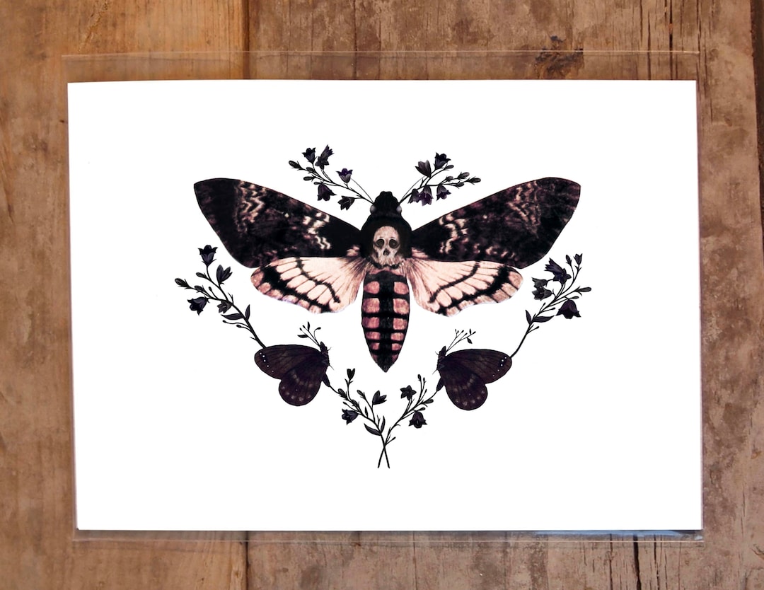 Art Print Death Moth Print, 8 by 10 Inches, Archival Art Print, Moth ...
