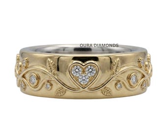 14K Gold Diamond Heart Oura Ring Jacket | Romantic Fine Jewelry Cover