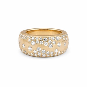 14K Gold Oura Ring Jacket, Moissanite Smart Ring Cover, Fine Jewelry Accessory