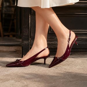 burgundy low heel dress shoes Burgundy Low Heels