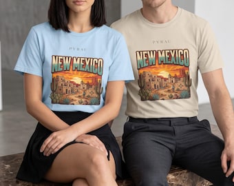 New Mexico Shirt | Vintage T-Shirt | Gift |  American State Tee | USA Travel Shirt