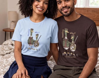 Funny Duck Hunting, Camouflage Outdoor | Ring Spun Cotton | Unisex Rustic Tee, Layering Use
