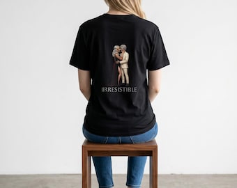 Scorpio Zodiac Shirt, Black Cotton Unisex Tee with Warm Gold Emblem