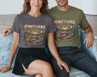 Pennsylvania Shirt | Vintage T-Shirt | Gift |  American State Tee | USA Travel Shirt