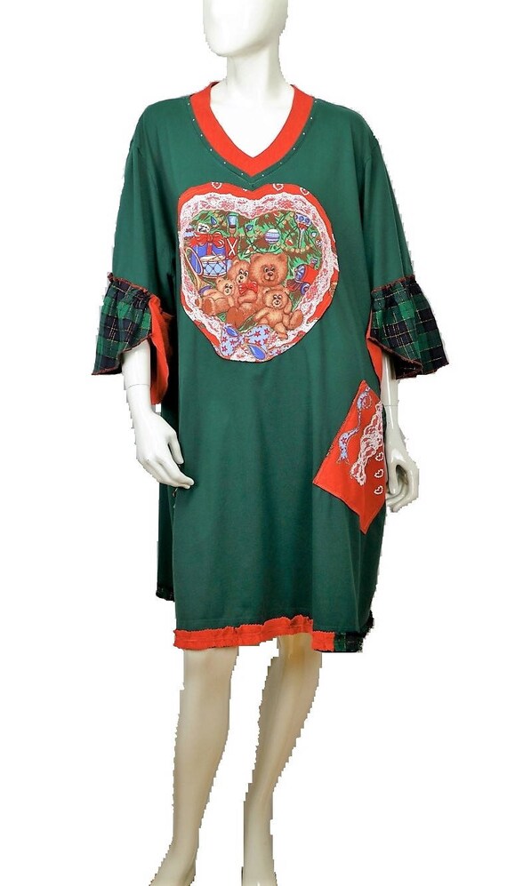 plus size christmas tunic dress