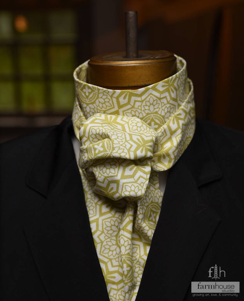 Green Stock Tie Equestrian Stock Tie Stock Tie Dressage Etsy