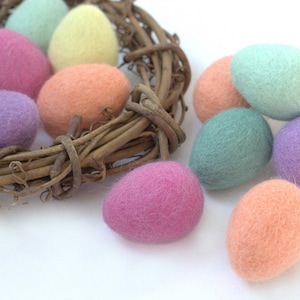 Needle Felt Shapes: Eggs - 6pk Needle Felt Shapes: Eggs - 6pk