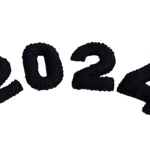 2024 Graduation Decor Shapes Choose from 2024 Number Set and Mortar Board Caps with Tassels "2024" Numbers Only