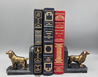 Pair Vintage Philadelphia Manufacturing Company Cocker Spaniel Bookends