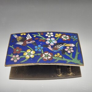 Vintage Cloisonne Belt Buckle - Etsy display picture 2