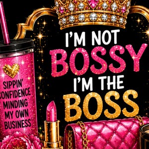 I'm Not Bossy, I'm The Boss – Wire bound Notebook | A5 Spiral Journal, Lined Paper