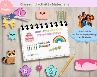 Ebook Classeur d'activités pour enfants. Jeu de découpage et collage. Activités créatives et manuelles pour enfants de 3 à 6 ans