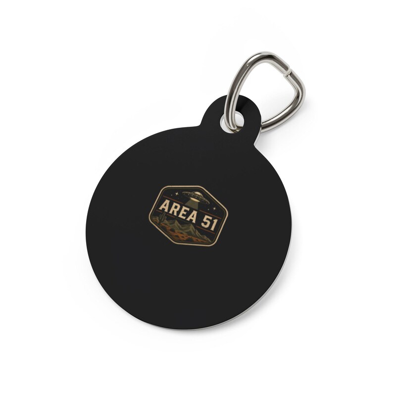 Area 51 Badge Pet Tag | Alien UFO Dog ID Tag - Etsy