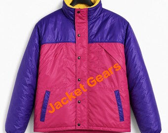 90s Retro Colorblock Windbreaker Jacket | Vintage Oliver Tree Streetwear Festival Rave Outfit | Unisex