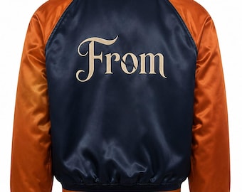 Handgemachte Unisex Satin Varsity Jacke, TV-Serie Bomberjacke