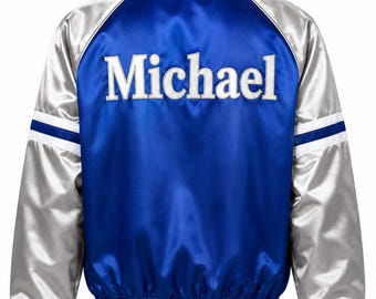 Michael Jackson King of Pop inspirierte Satin Bomberjacke
