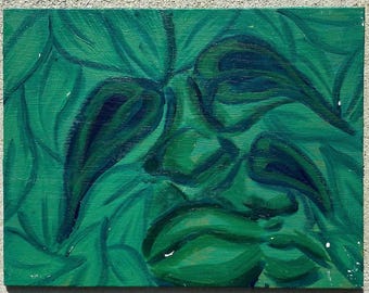 Adaptación - Pintura acrílica de 7 x 9 pulgadas