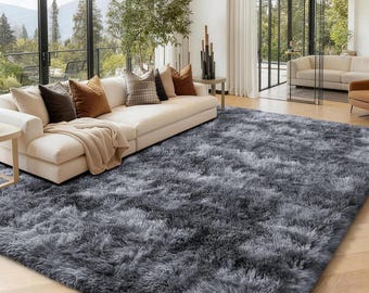 Flauschiger Zottelteppich Weicher Anti Rutsch Waschbarer Teppich Wohnzimmer Schlafzimmer Matte