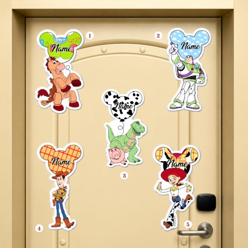 Personalized Toy Story Balloon Magnet, Disney Toy Story Cruise Magnet, Woody Buzz Lightyear Magnet, Pixar Day At Sea Cruise Magnet