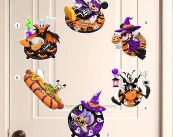 Personalized Disney Halloween Cruise Magnet, Mickey Friends Skeleton Float Magnet, Halloween On The High Seas, Disney Cruise Door Decor