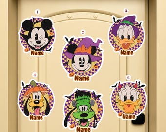 Personalized Halloween Disney Cruise Magnet, Mickey & Friends Halloween Stateroom Decor, Halloween High Seas, Halloween Spooky Gift