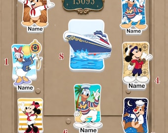 Personalized Disney Cruise Line Magnet, Mickey Friends Magnet, Disney Family Cruise Door Decor, Summer Vacation Gift, Disney Trip 2026