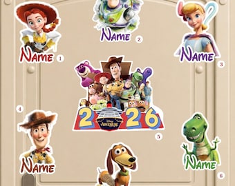 Personalized Toy Story Disney Cruise Door Magnet, Woody Jessie Buzz Lightyear Magnet, Disney Cruise Line Pixar day at Sea 2026, Fantasy