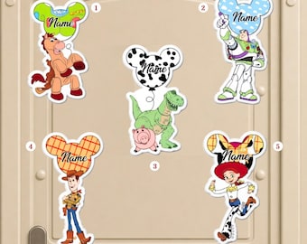 Personalized Toy Story Balloon Magnet, Disney Toy Story Cruise Magnet, Woody Buzz Lightyear Magnet, Pixar Day At Sea Cruise Magnet