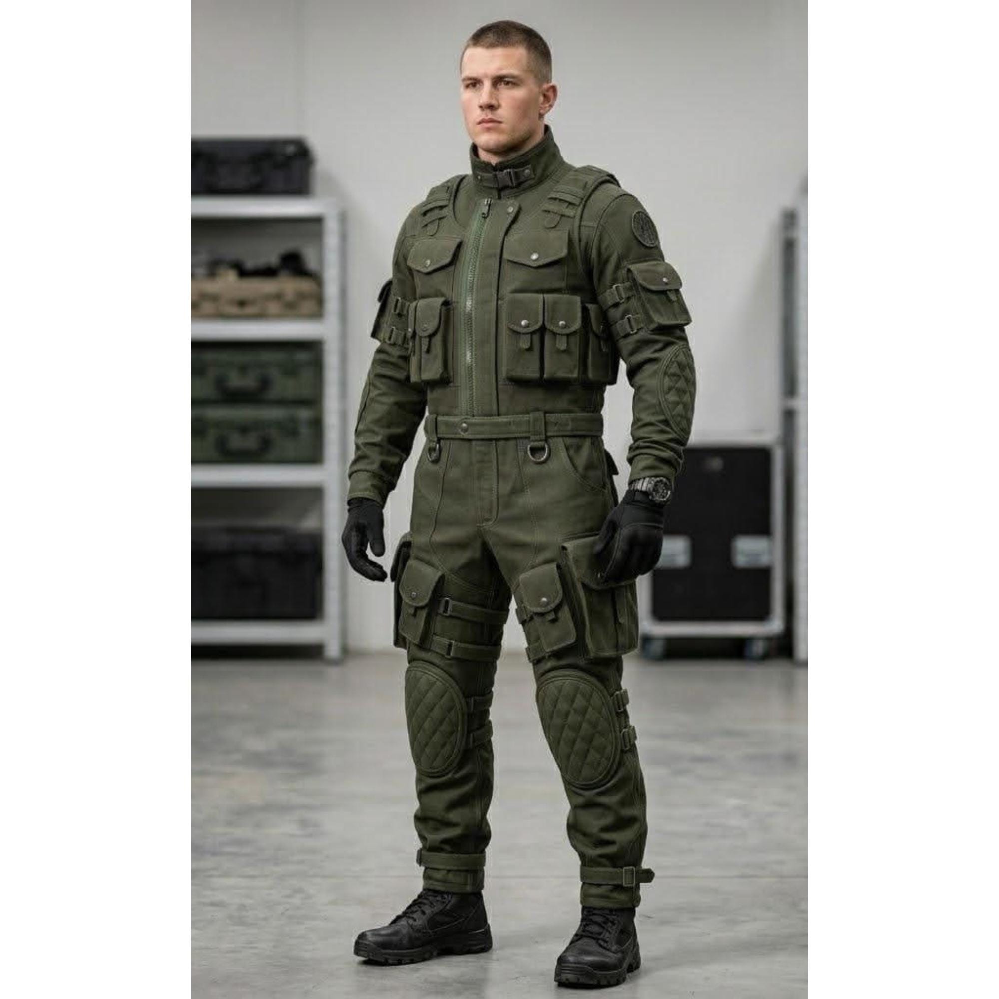 Khaki Army Jumpsuit - Etsy Singapore