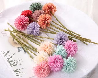 Artificial Hydrangea Bouquet for Home Decor, Silk Flower Arrangement for Vases, Faux Hydrangea Flowers, Wedding Table Centerpiece