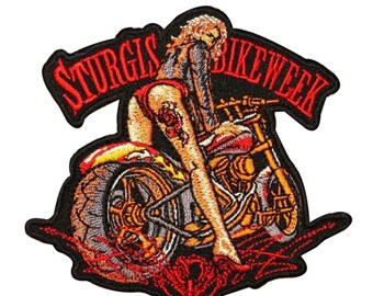 STURGIS RALLY RARE VINTAGE CATTLE SKULL MC STURGIS PATCH