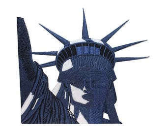 ID 1918 Statue of Liberty Patch New York Patriotic Embroidered Iron On Applique