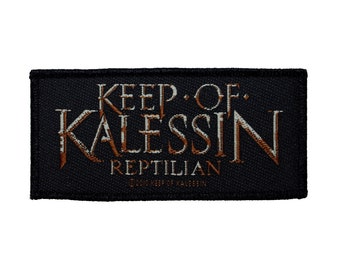 Keep of Kalessin Reptilian Patch Album Logo Extreme Metal Woven Sew On Applique