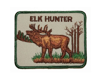 Jacket MASSIVE Deer Hunters Iron-On Embroidered Patch Big Deer Stag Hunting Patch Embroidery Iron-On Patch For Clothes Backpack 196