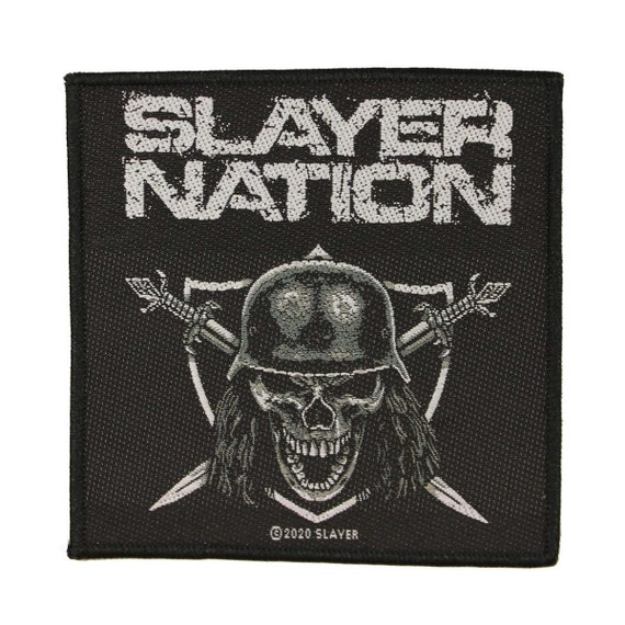 Slayer (band) Embroidered Patch Iron-On Sew-On US shipping metal