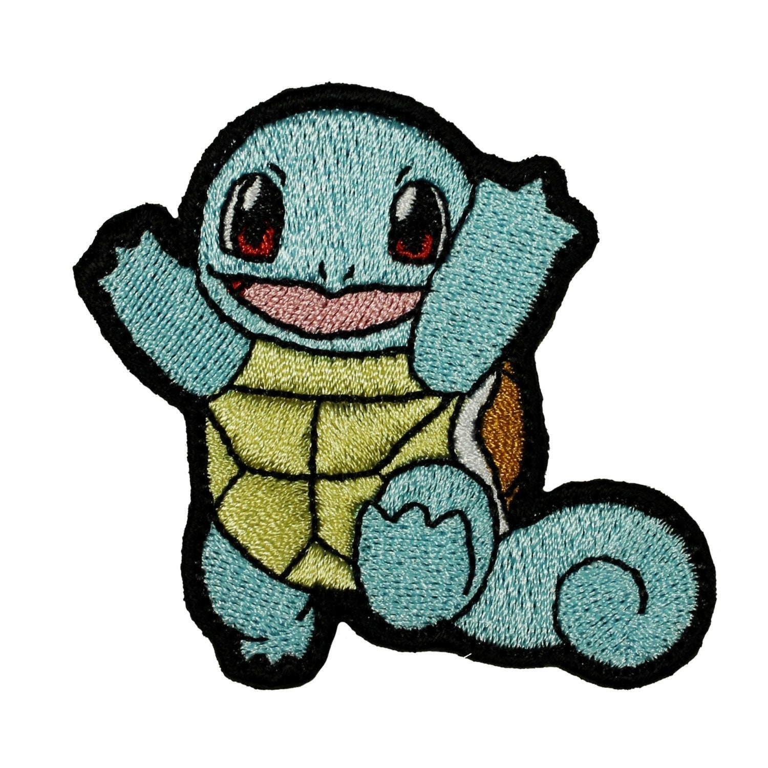 In Stock 6 X 4 Pokemon and Friends Pikachu Bulbasaur Togepi Fabric Embroidered  Iron on Patch Charmander Squirtle Clefable Psyduck Poliwag 