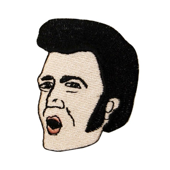 Elvis Presley The King Of Rock N Roll Écusson Patch En Fer Brodé Sur Accessoire
