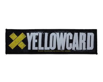 SS Yellowcard Punk Band Logo Patch Alternative Pop Rock Woven Sew On Applique